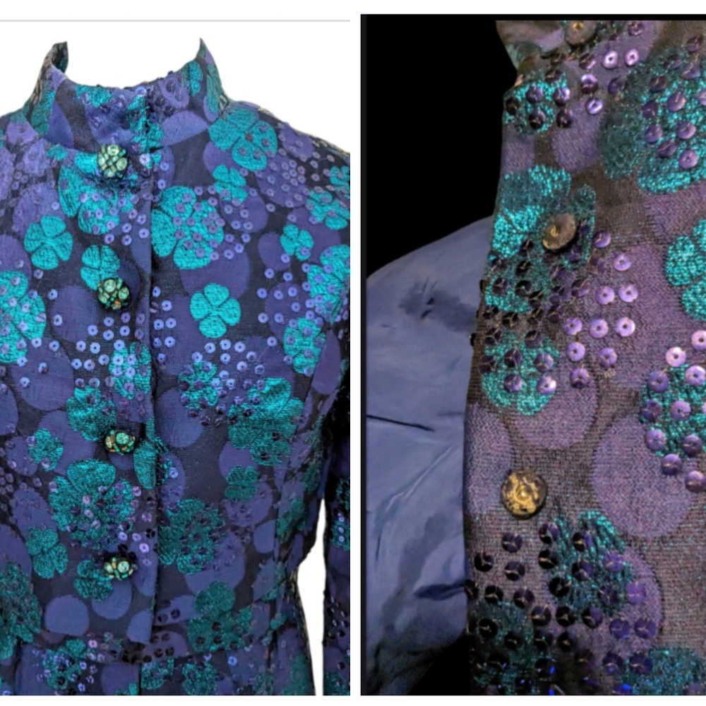 Vintage Oscar de la Renta Brocade evening dress - Picture 7 of 15